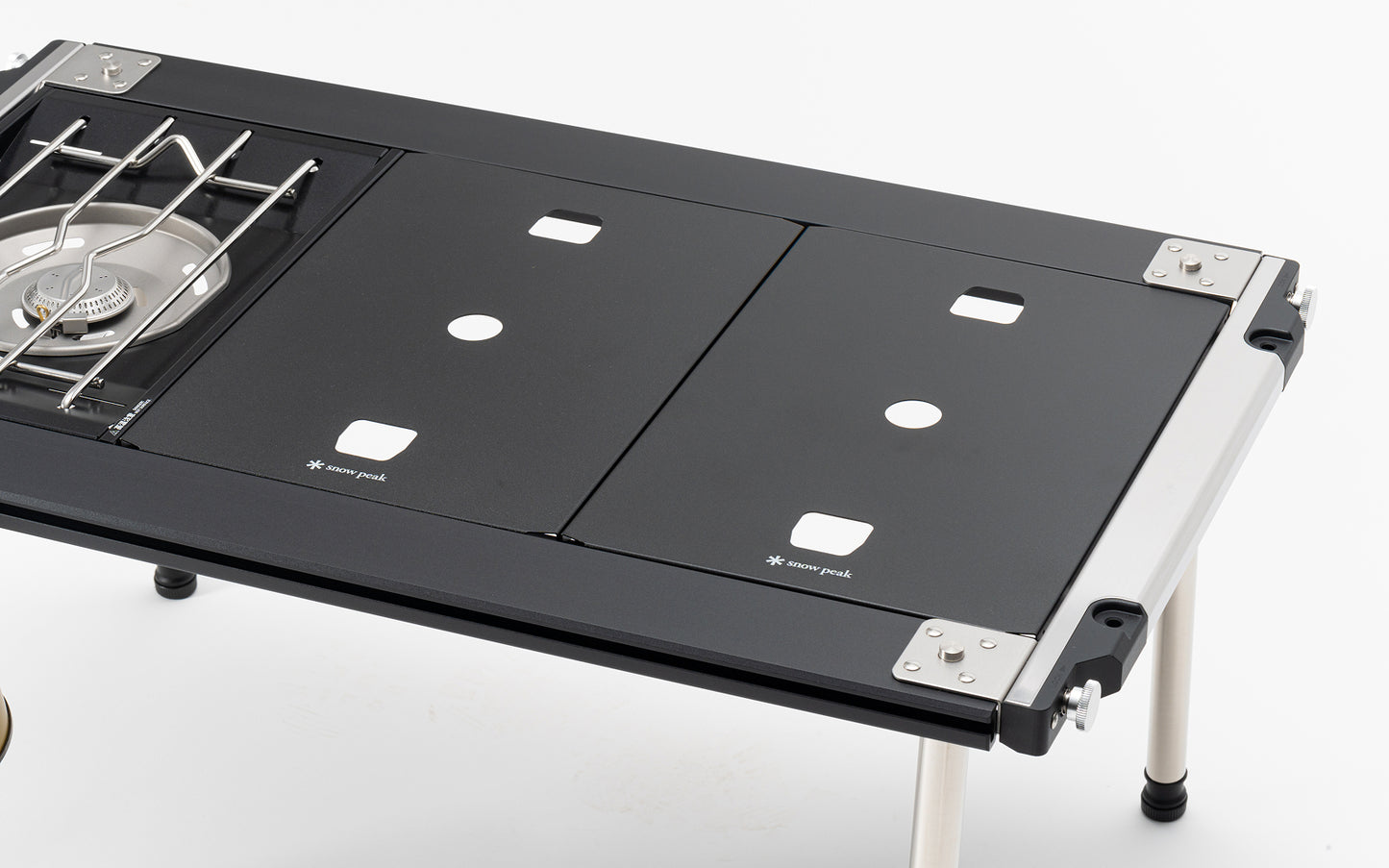 平板單口休閒爐專用蓋板托盤 黑色 2片組